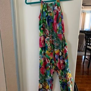 Girls HM jungle print jumpsuit